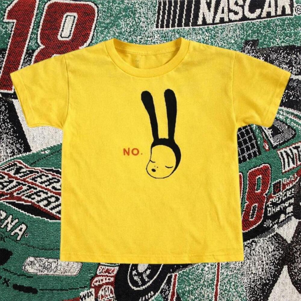 Yellow And Black No Bunny Graphic Tee